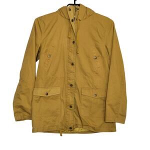 Womens Love Tree Jacket Size Medium Mustard Utility Cotton Lined